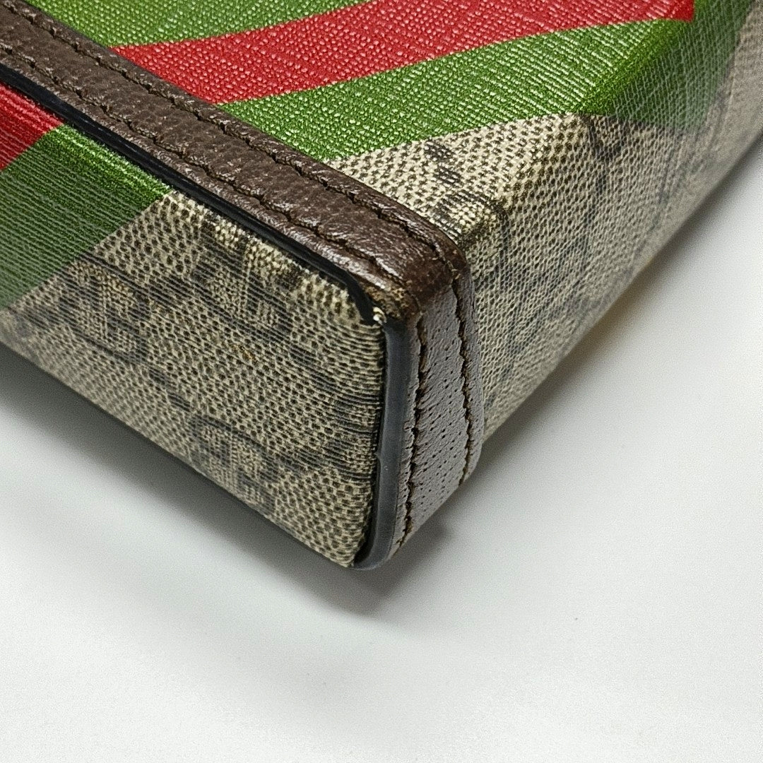 Authenticated pre-owned  Horsebit 1955 Mini Coated Canvas Beige - Shoulder Bag at Looply