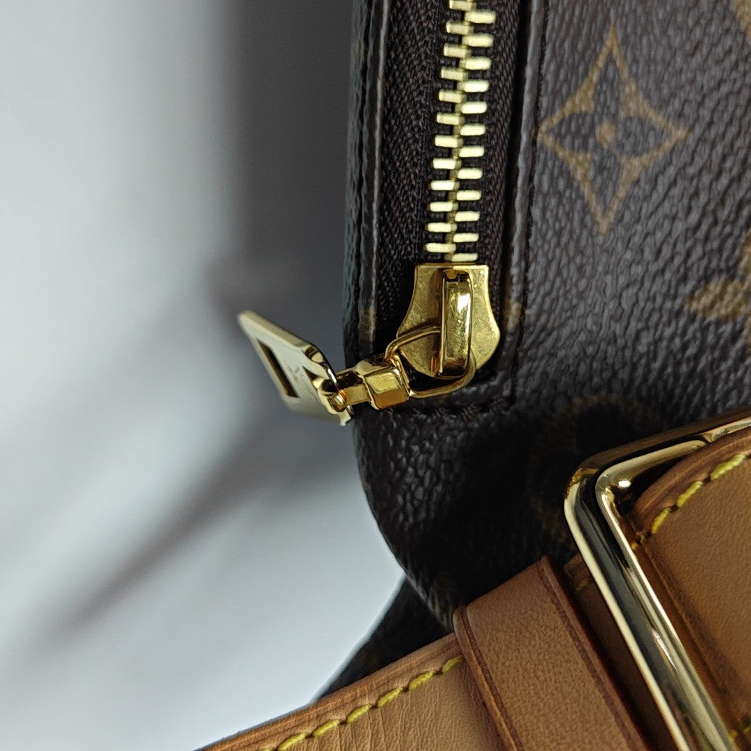 BUMBAG Monogram Coated Canvas Brown