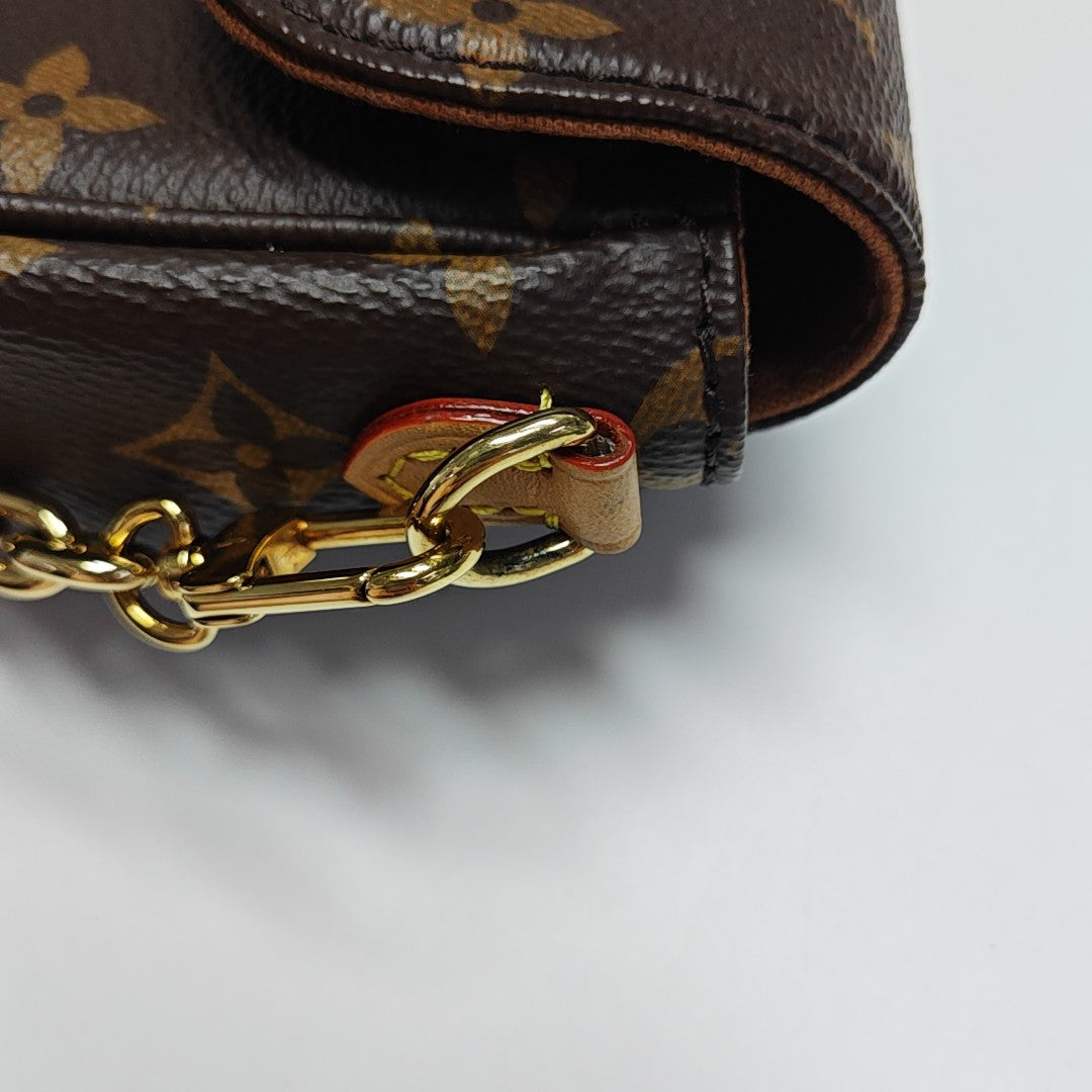 IVY Monogram Coated Canvas Brown