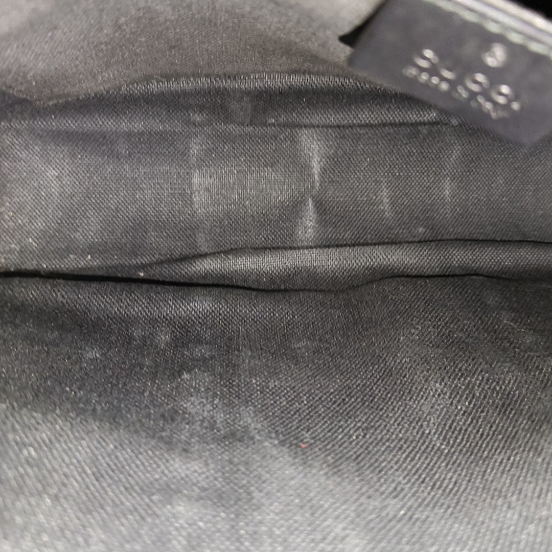 GG Supreme Monogram Coated Canvas Gray