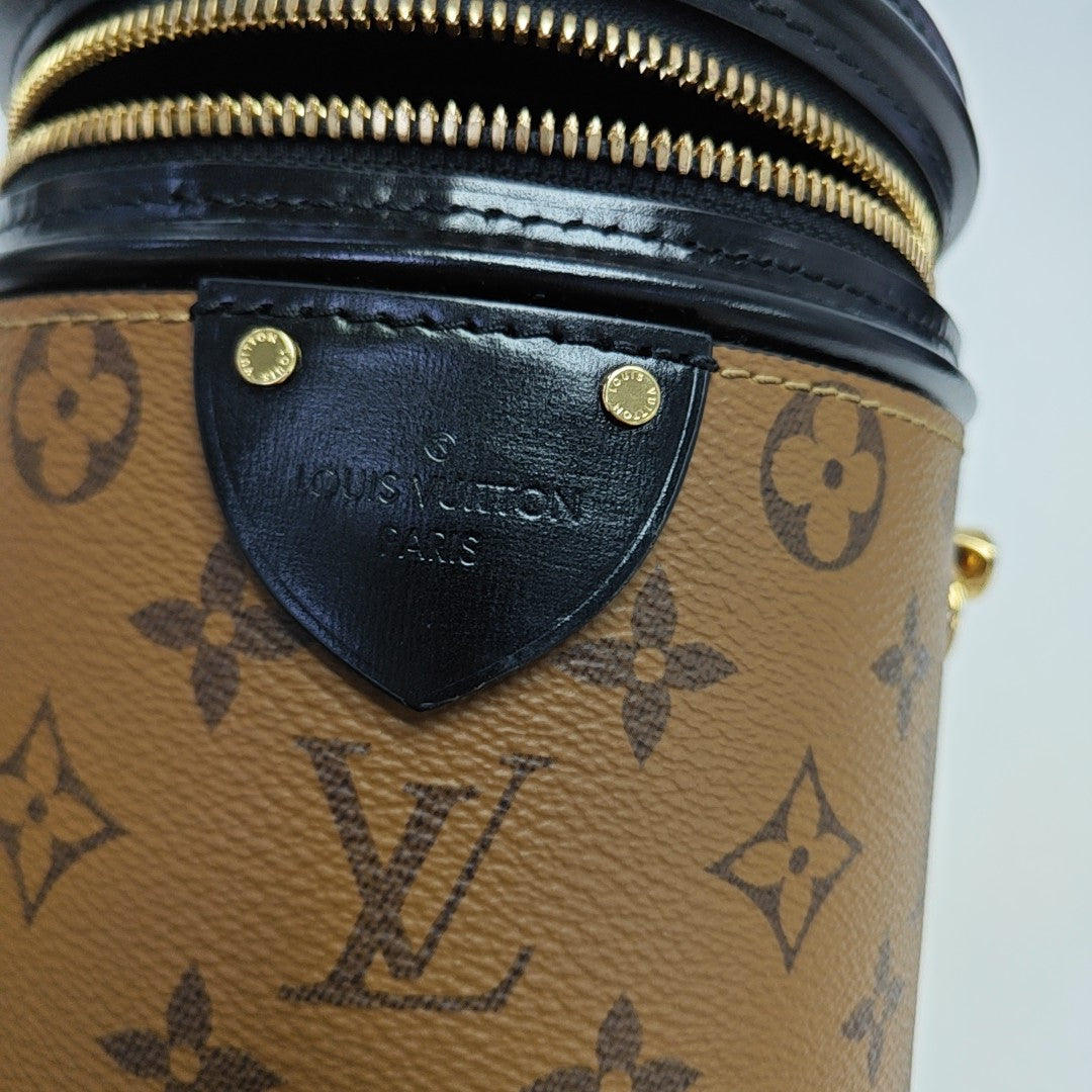 CANNES PM Monogram Coated Canvas Brown