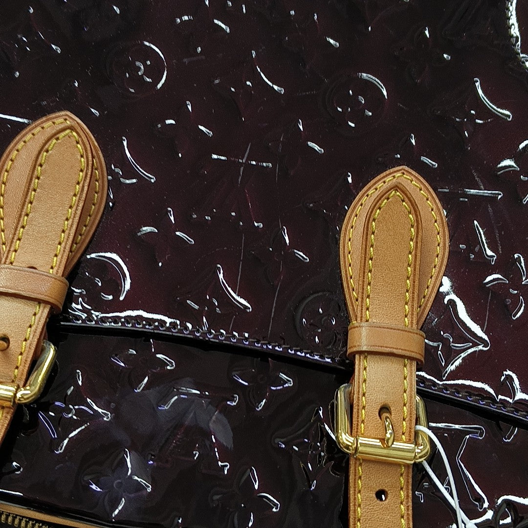 SUMMIT DRIVE Monogram Patent Leather Red
