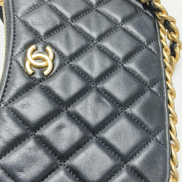 HOBO Small Quilted Lambskin Black