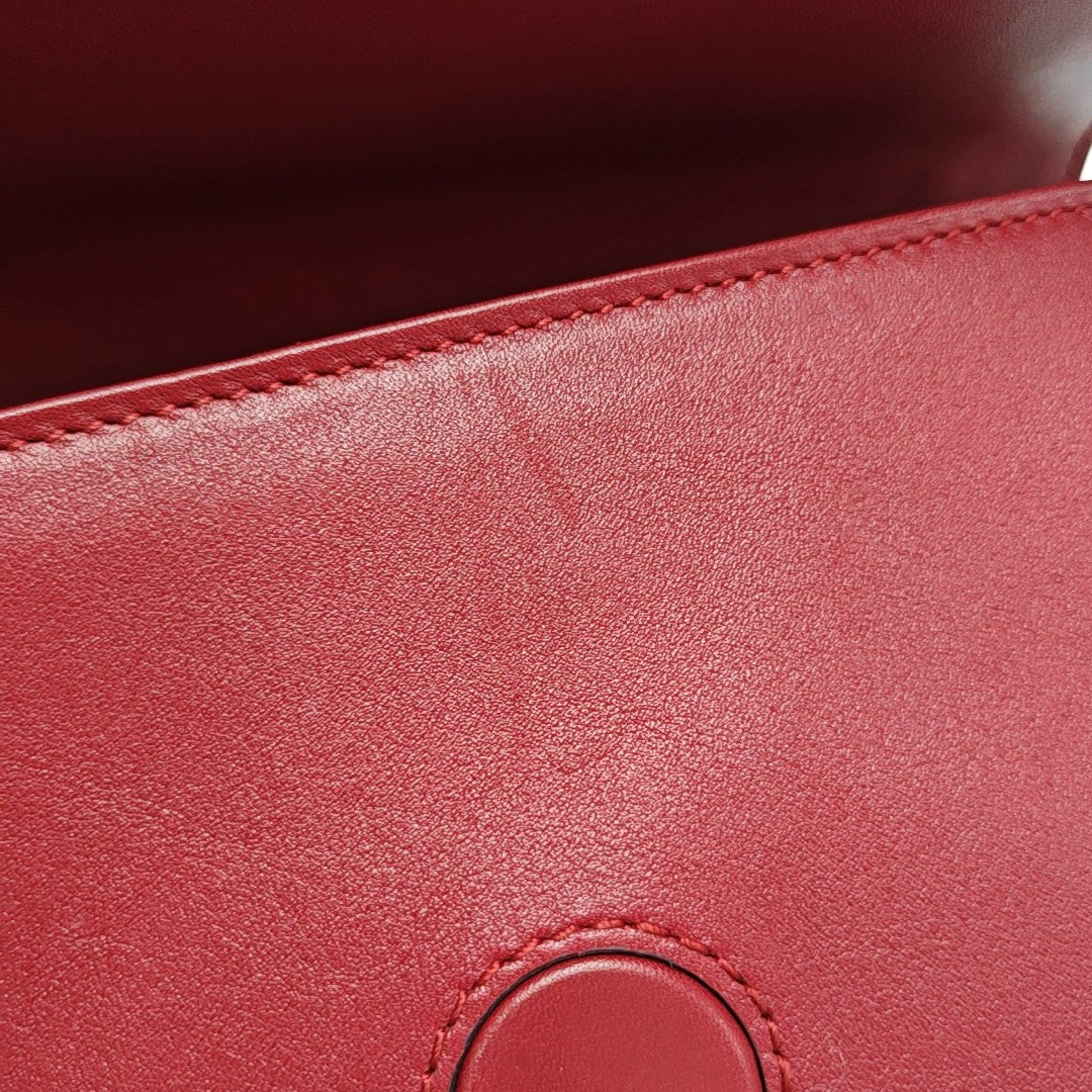 GG Marmont Super Mini Quilted Calfskin Red