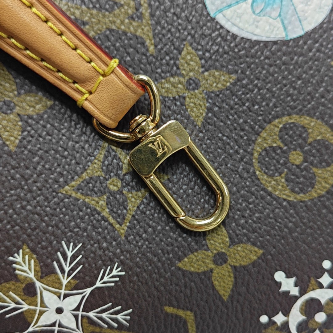 NOÉ Super Mini Monogram Coated Canvas Brown