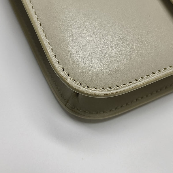 LE CARRÉ Small Calfskin White