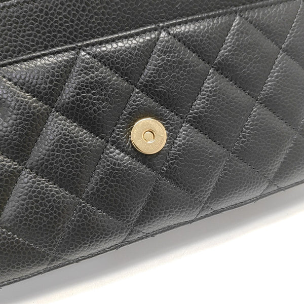 WOC Quilted Grained Calfskin Black
