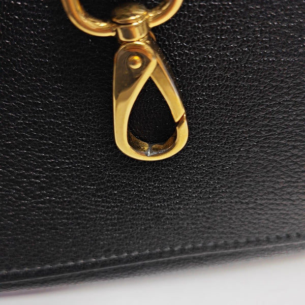 Calfskin Shoulder Bag Black