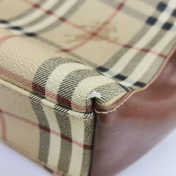 Coated Canvas Tote Bag Beige