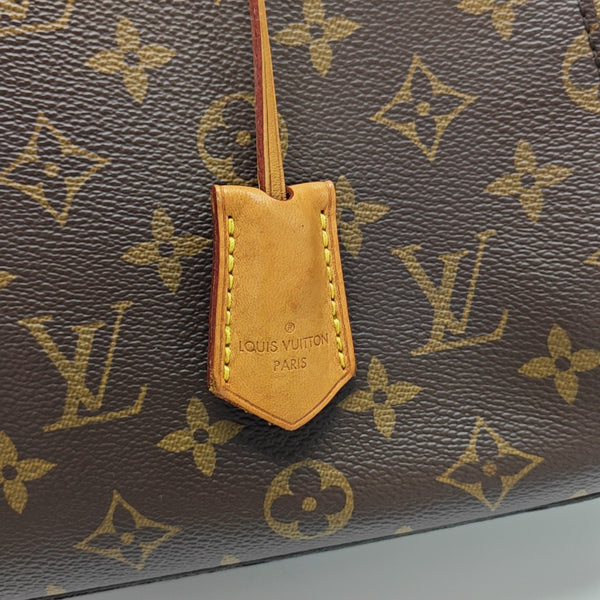 MONTAIGNE BB Monogram Coated Canvas Brown