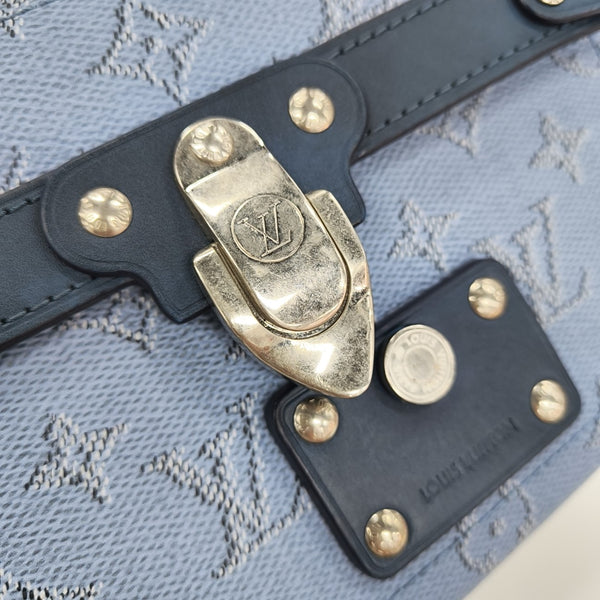 SOUL TRUNK Monogram Coated Canvas Blue