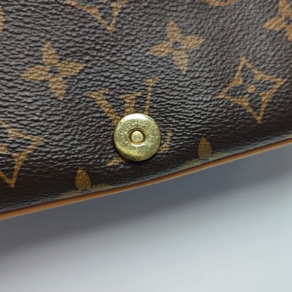 DIANE Monogram Coated Canvas Brown