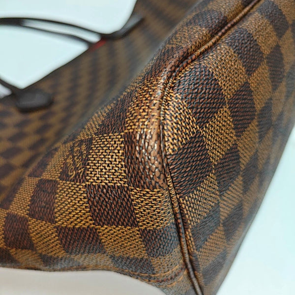 Authenticated pre-owned  NEVERFULL MM Coated Canvas Brown - Tote Bag at Looply