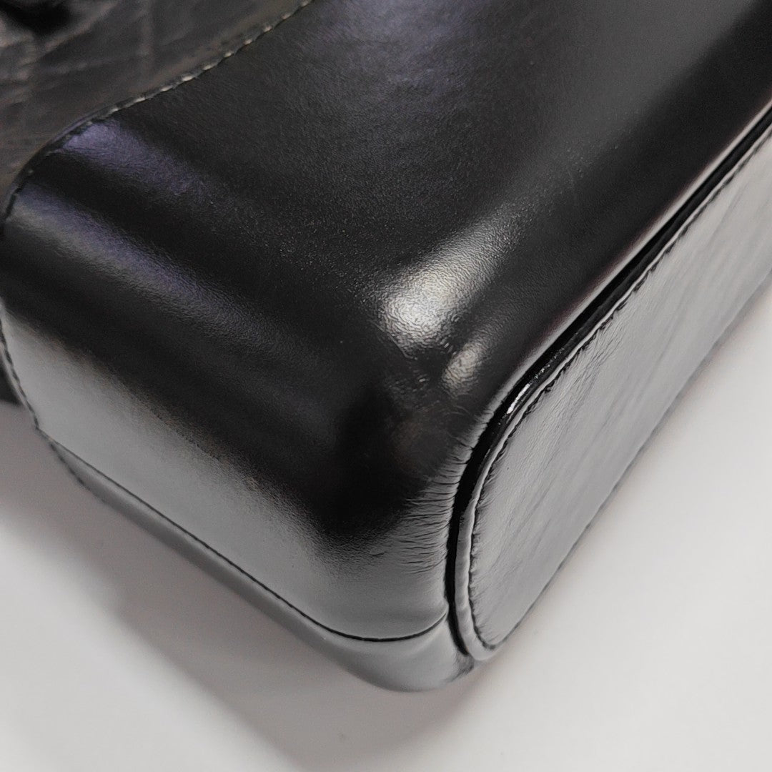 Quilted Calfskin Shoulder Bag Black