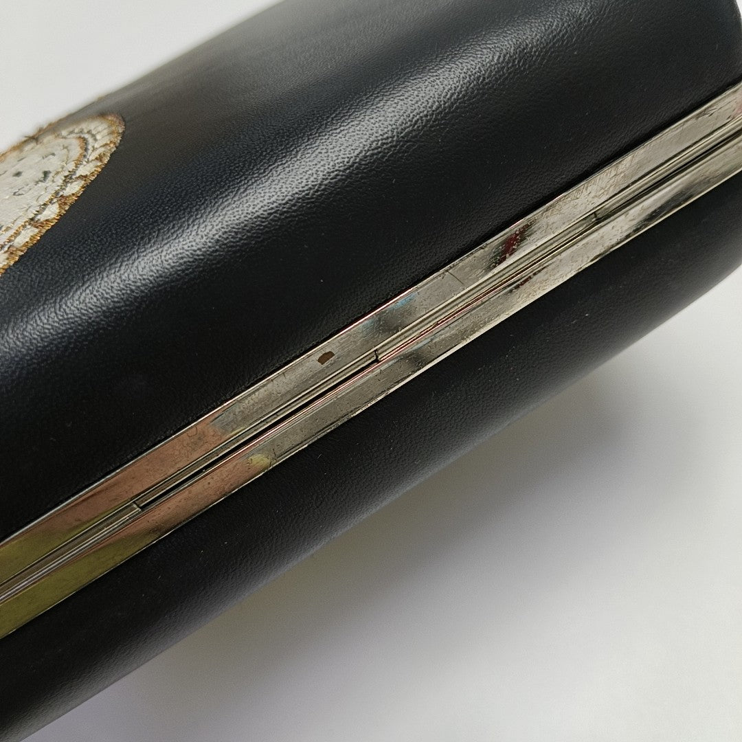 Calfskin Shoulder Bag Black