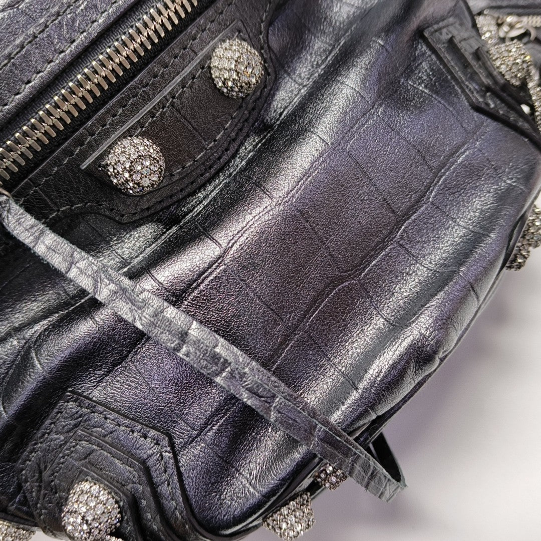 Le Cagole Mini Calfskin Gray