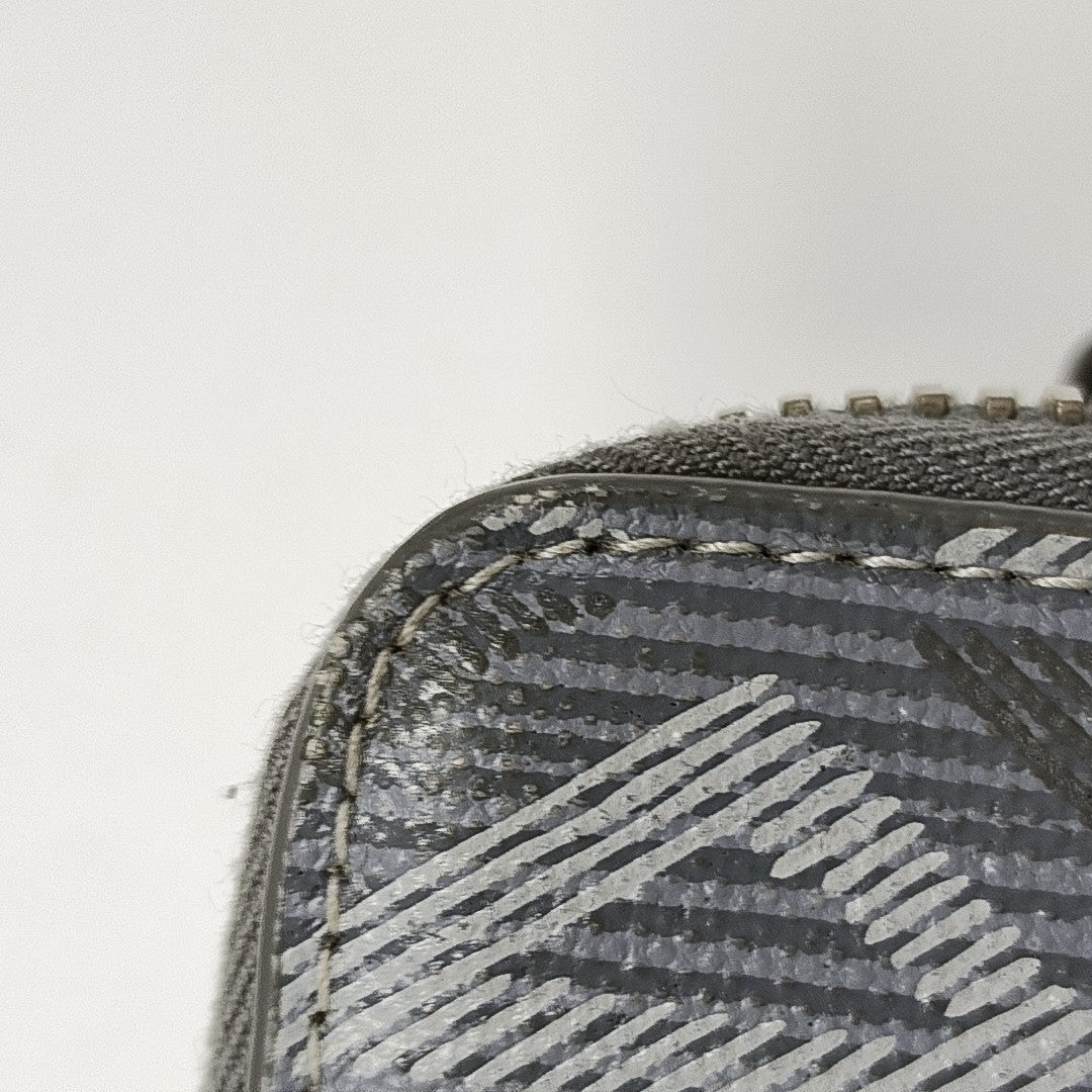 Coated Canvas Shoulder Bag Gray