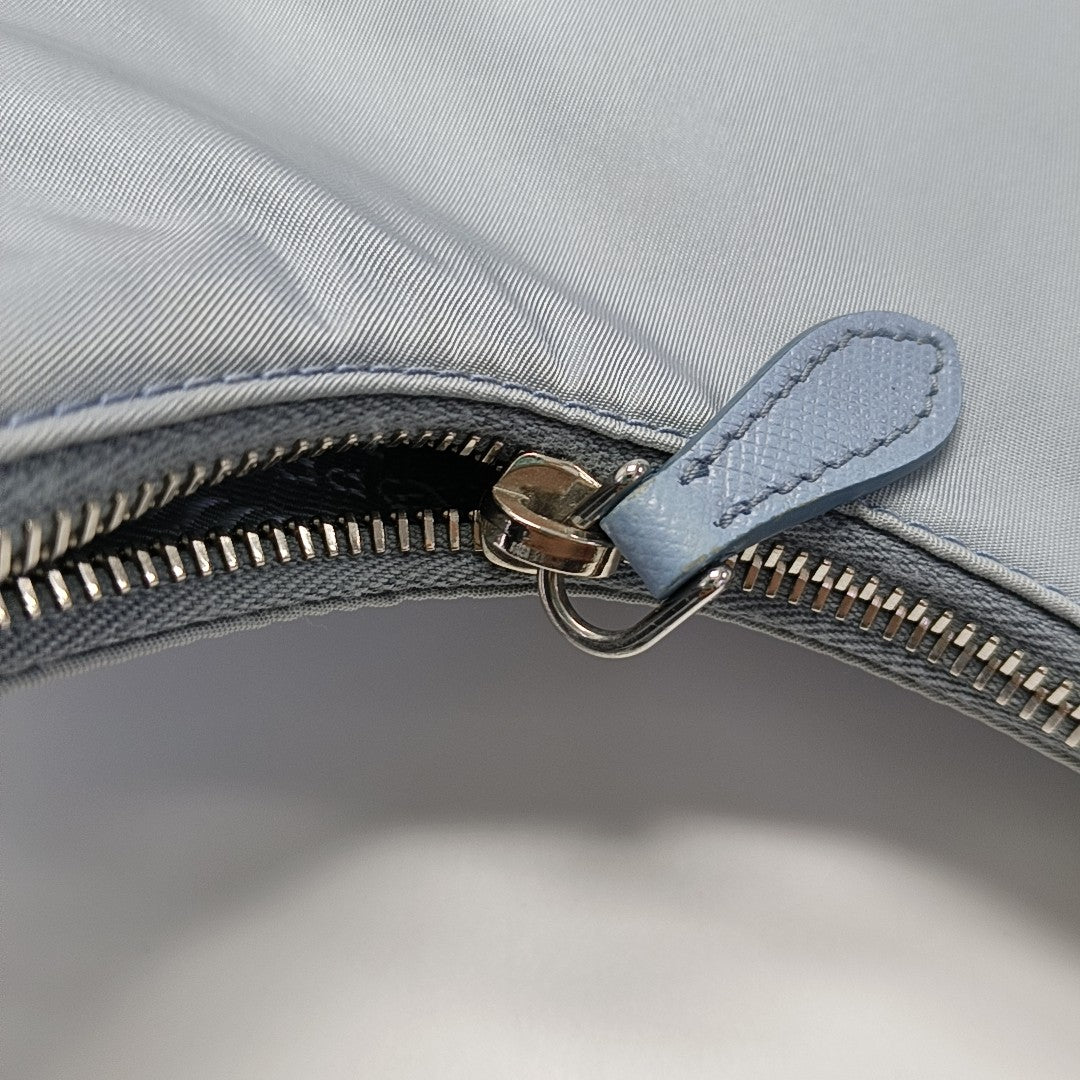 Nylon Shoulder Bag Blue
