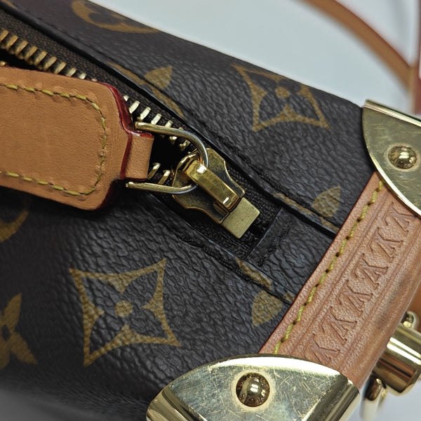 SIDE TRUNK MM Monogram Coated Canvas Brown