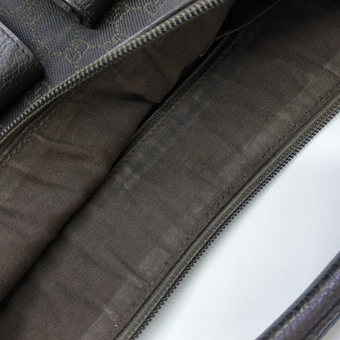 Monogram Canvas Top Handle Bag Brown