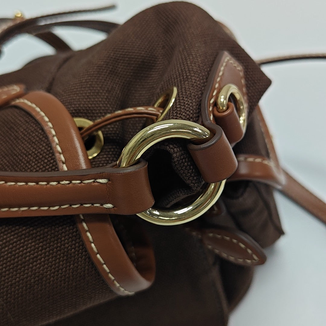 Fabric Backpack Brown