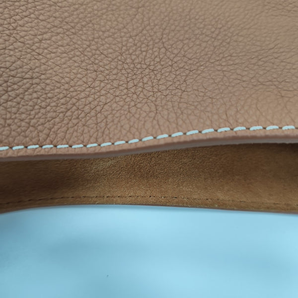 LOW KEY HOBO MM Monogram Calfskin Brown