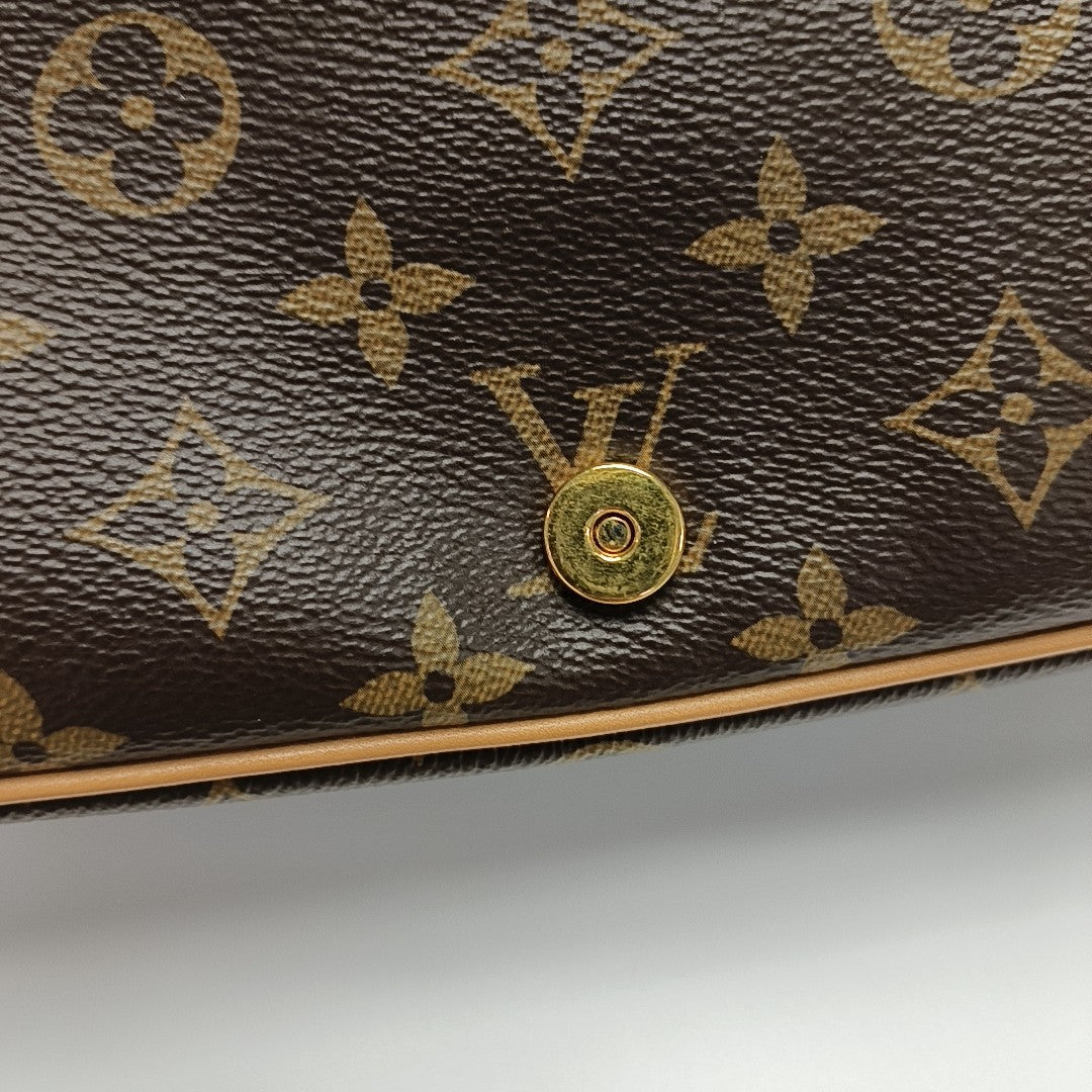 DIANE Monogram Coated Canvas Brown