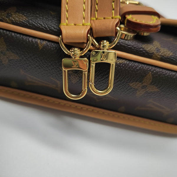 DIANE Nano Monogram Coated Canvas Brown