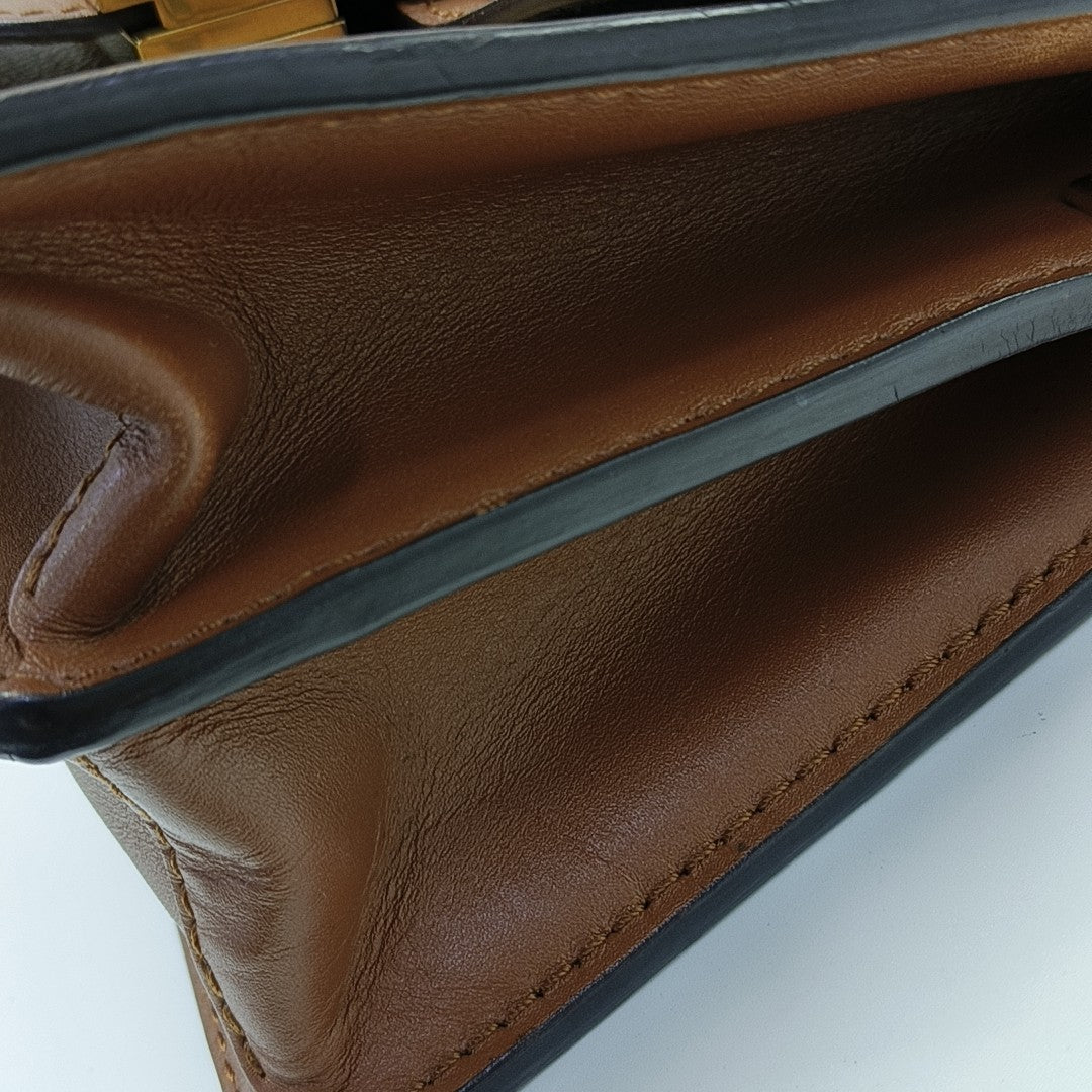 DAUPHINE Mini Monogram Coated Canvas Brown