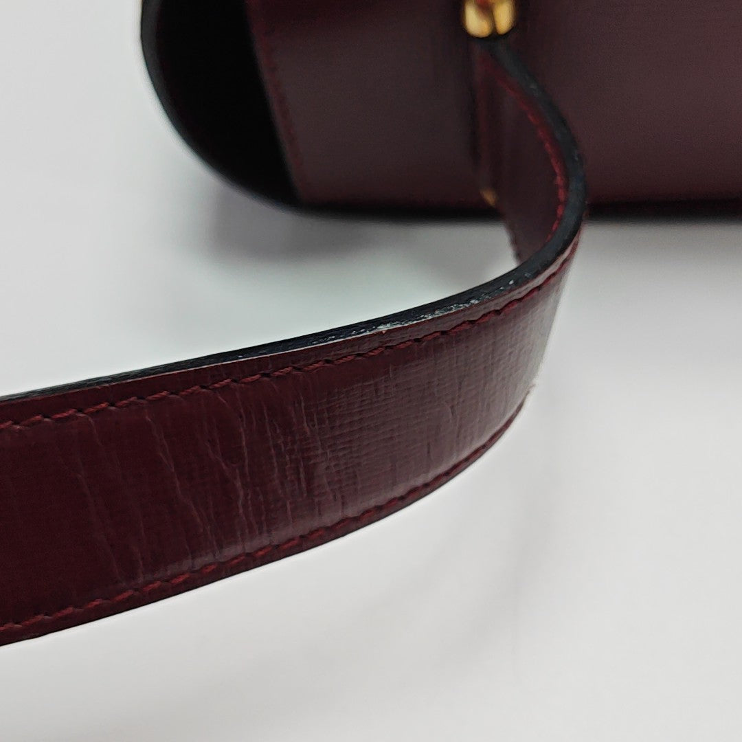 Calfskin Shoulder Bag Red