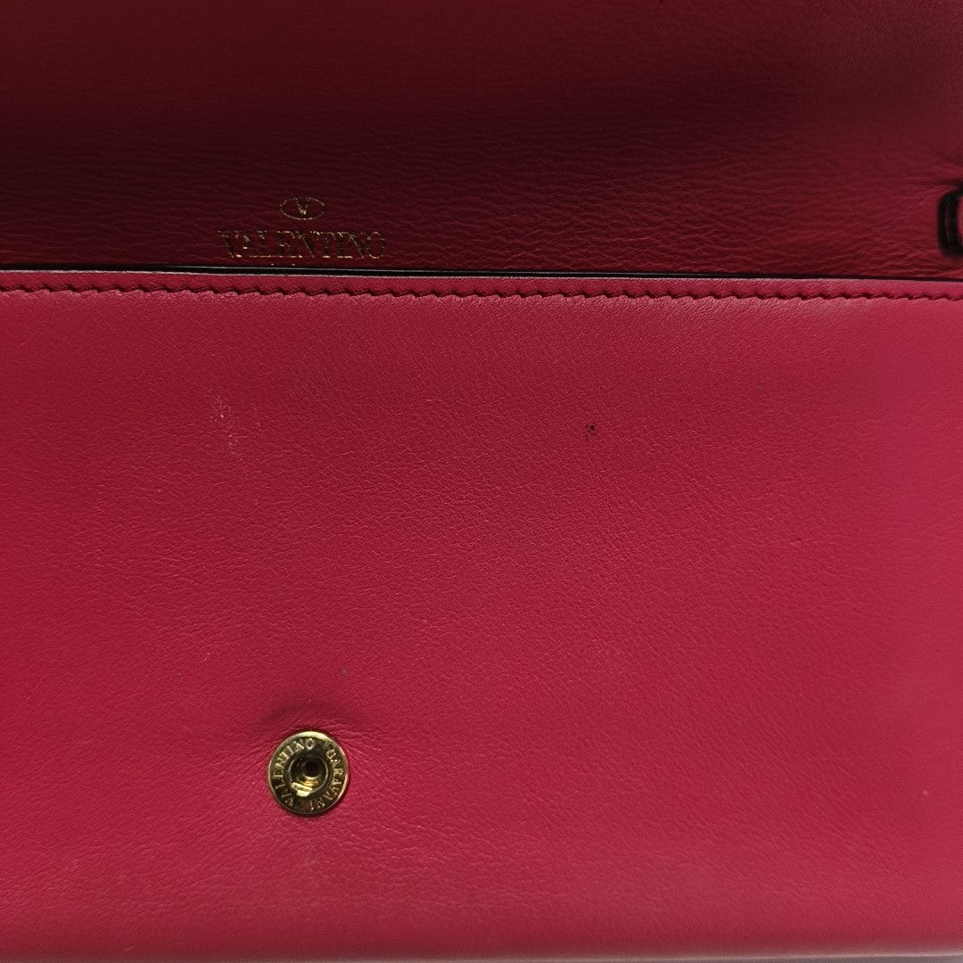 Rockstud Calfskin Red