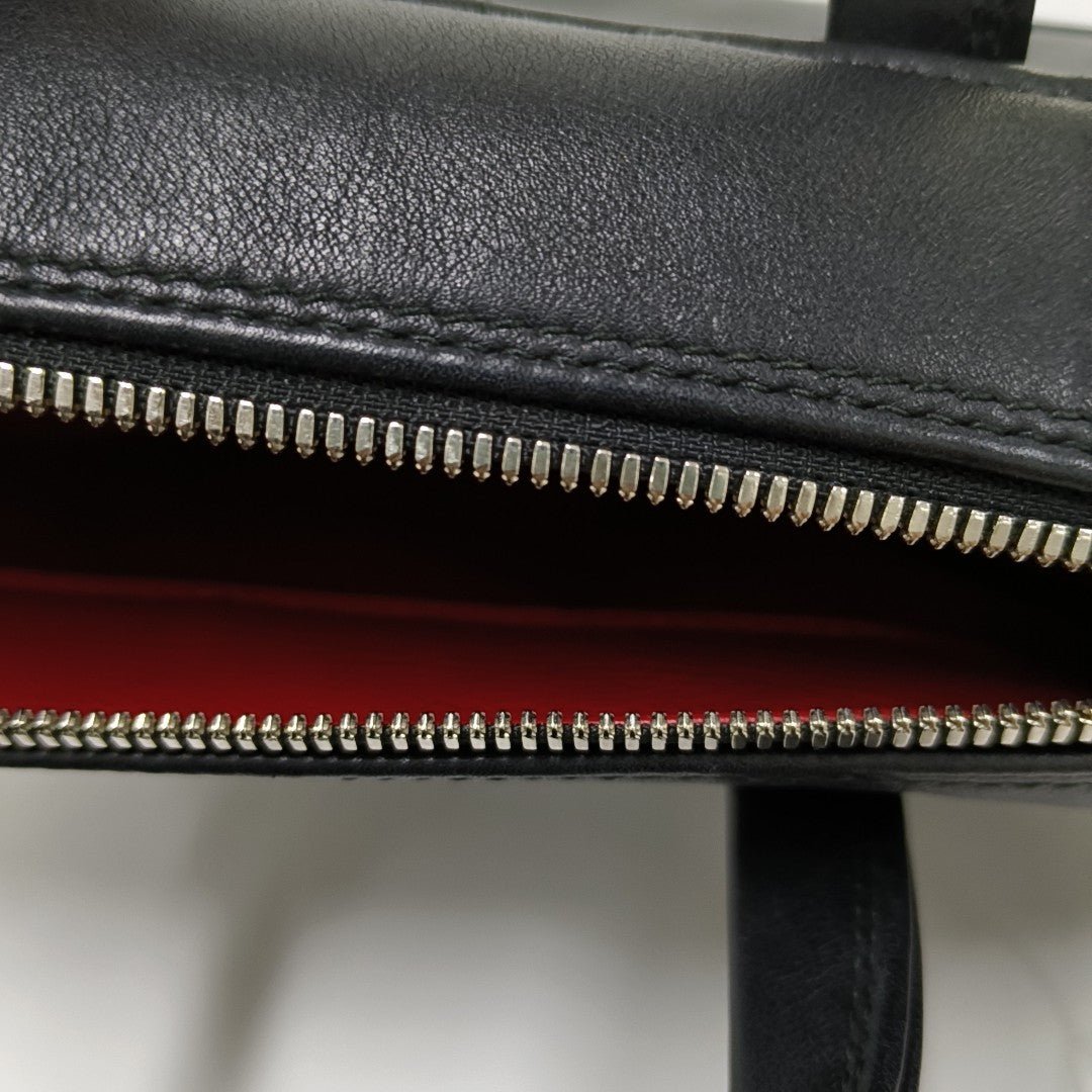 Triangle Small Calfskin Black