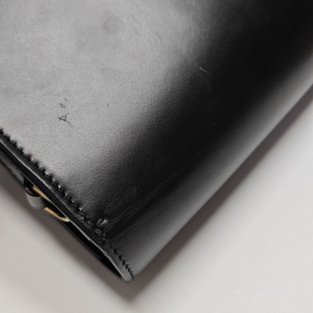 Calfskin Shoulder Bag Medium Black