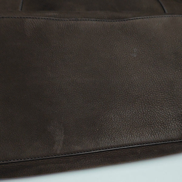 Suede Tote Bag Brown