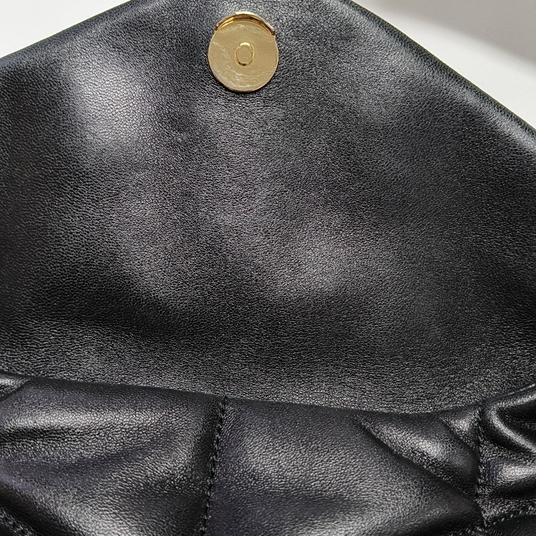 PUFFER Small Quilted Lambskin Black