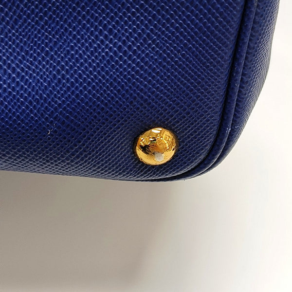 Authenticated pre-owned  Double Saffiano Calfskin Blue - Tote Bag at Looply