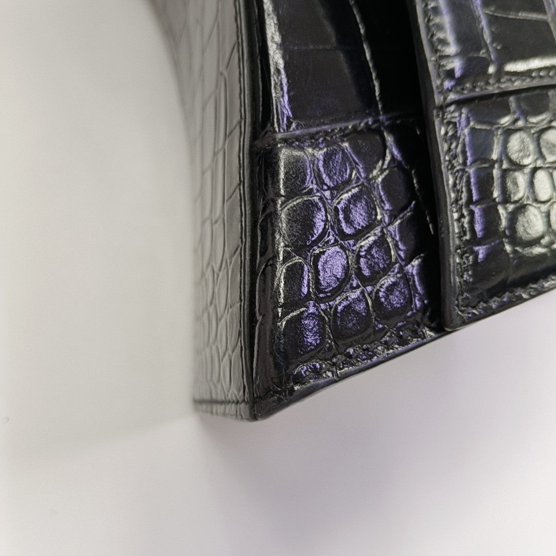 Hourglass S Calfskin Black