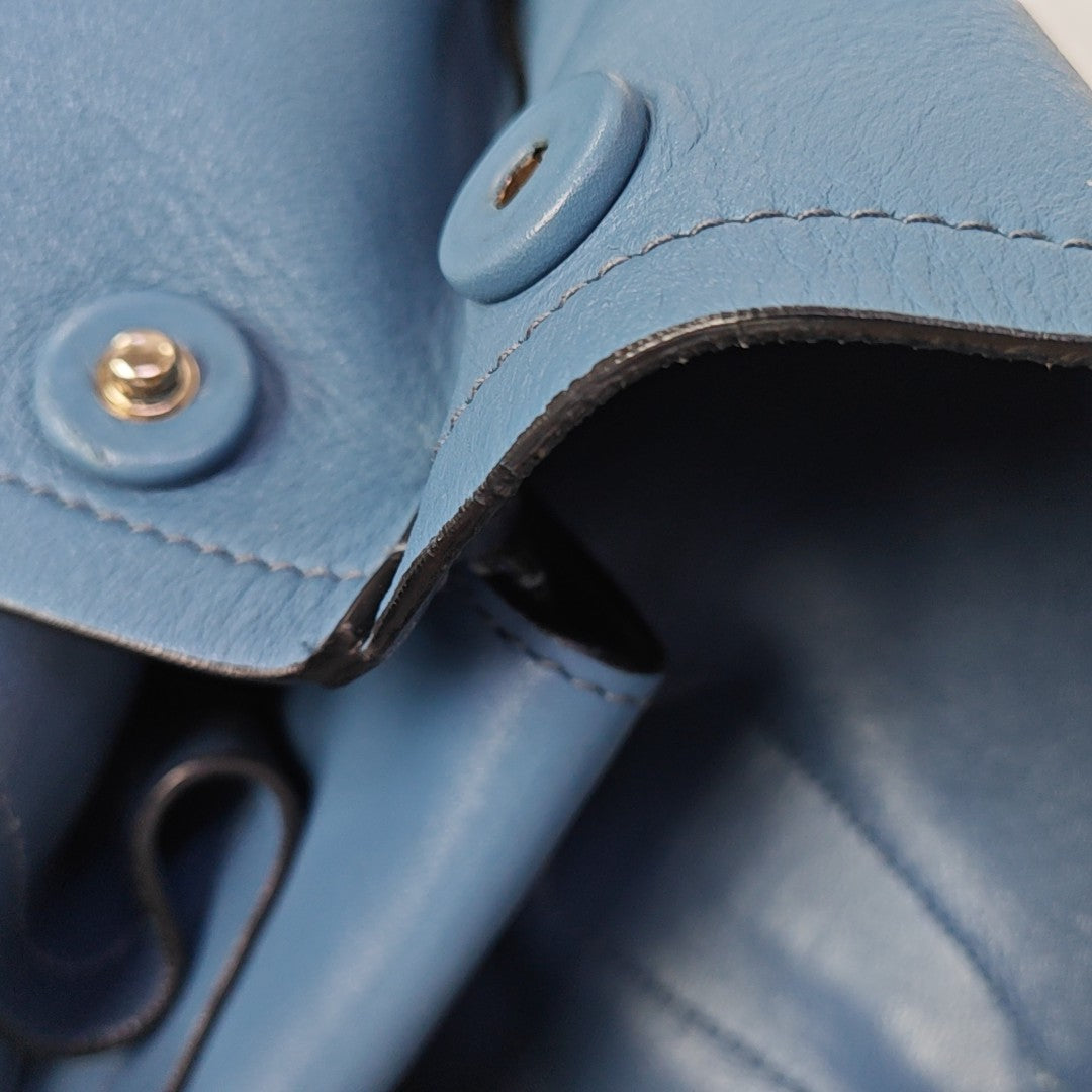 Double Calfskin Blue