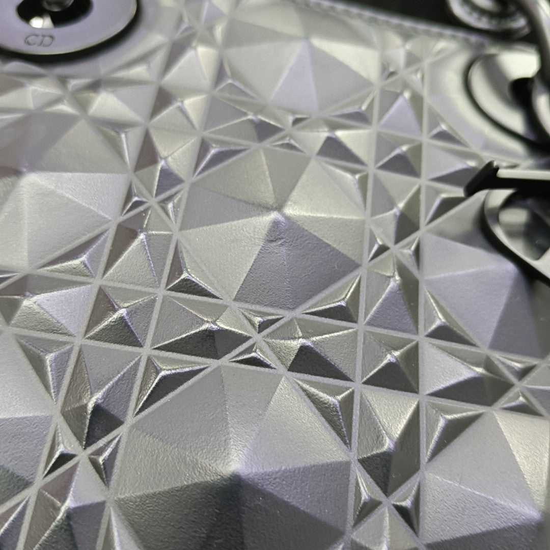 Lady Dior Mini Cannage Calfskin Black