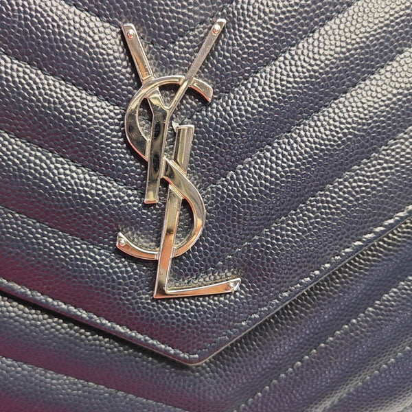 MONOGRAM Chevron Calfskin Blue