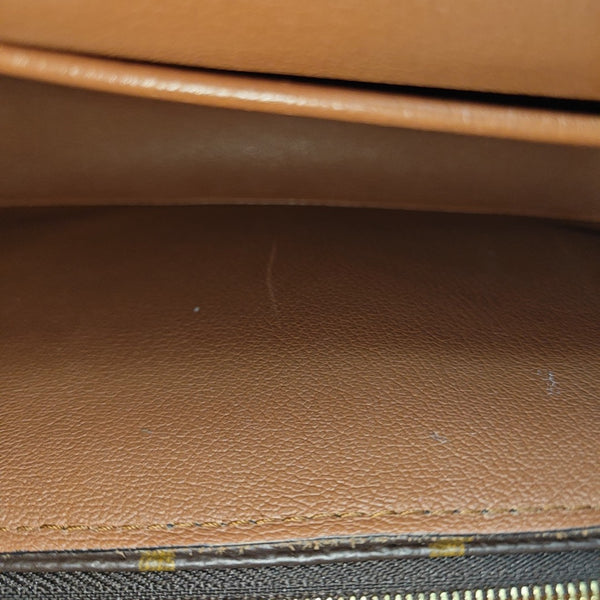 MARCEAU Monogram Coated Canvas Brown