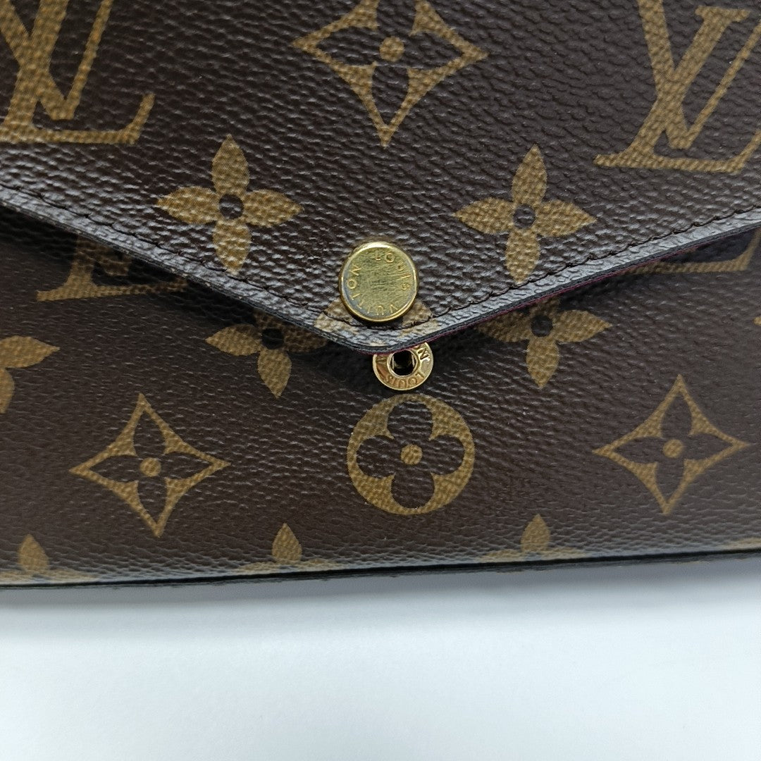 FÉLICIE Monogram Coated Canvas Brown