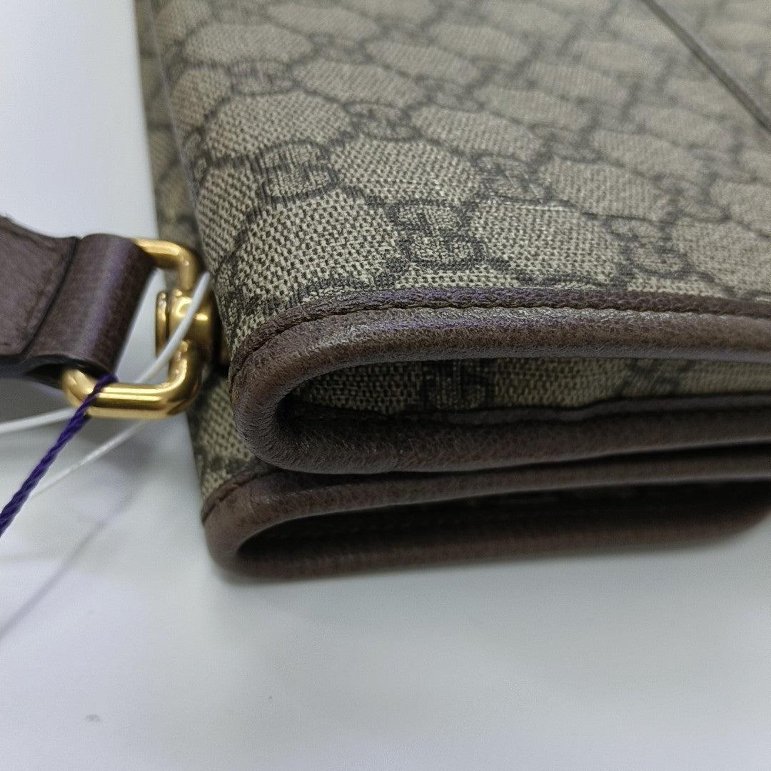 Neo Vintage Large Monogram Coated Canvas Brown