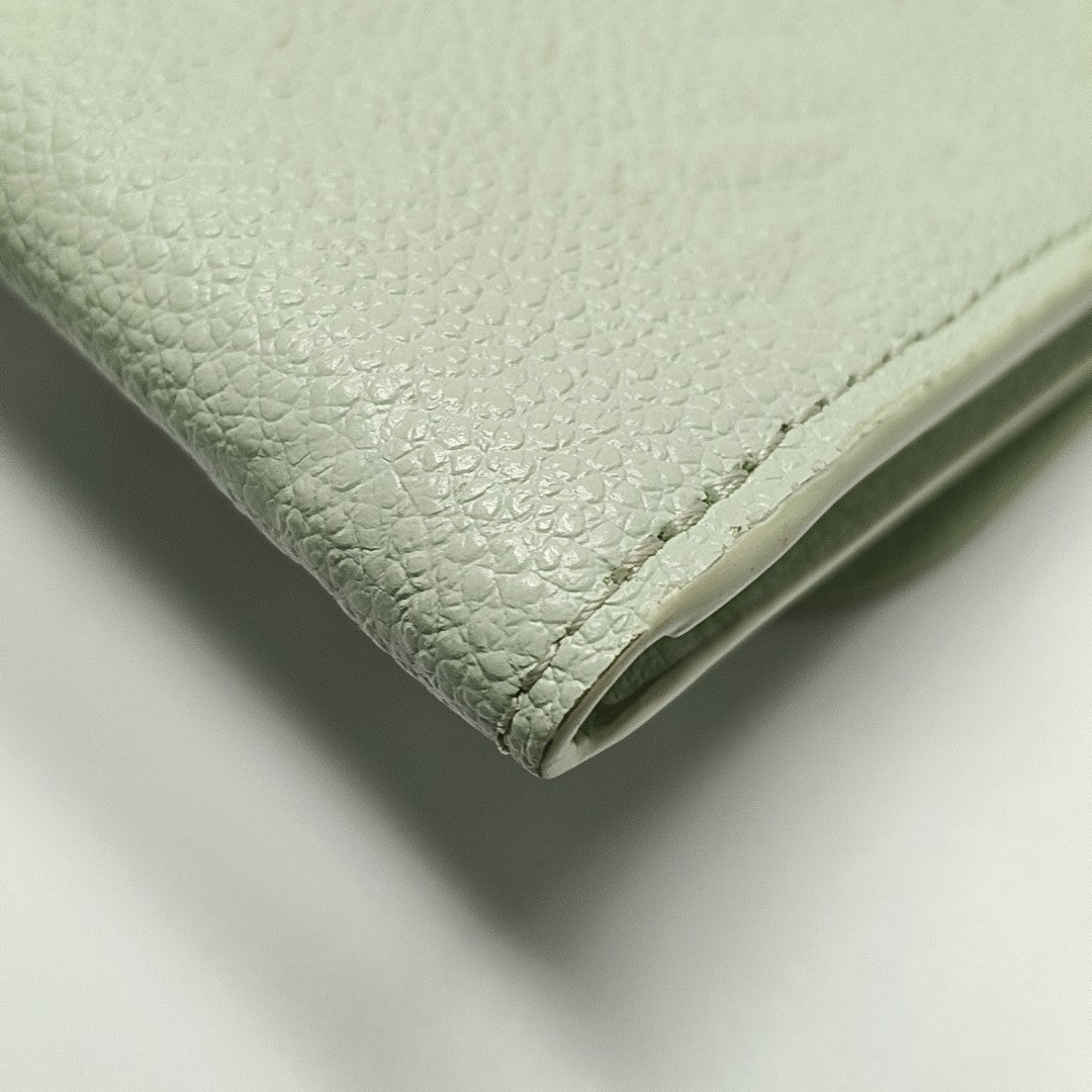 ROSALIE Monogram Calfskin Green Wallet