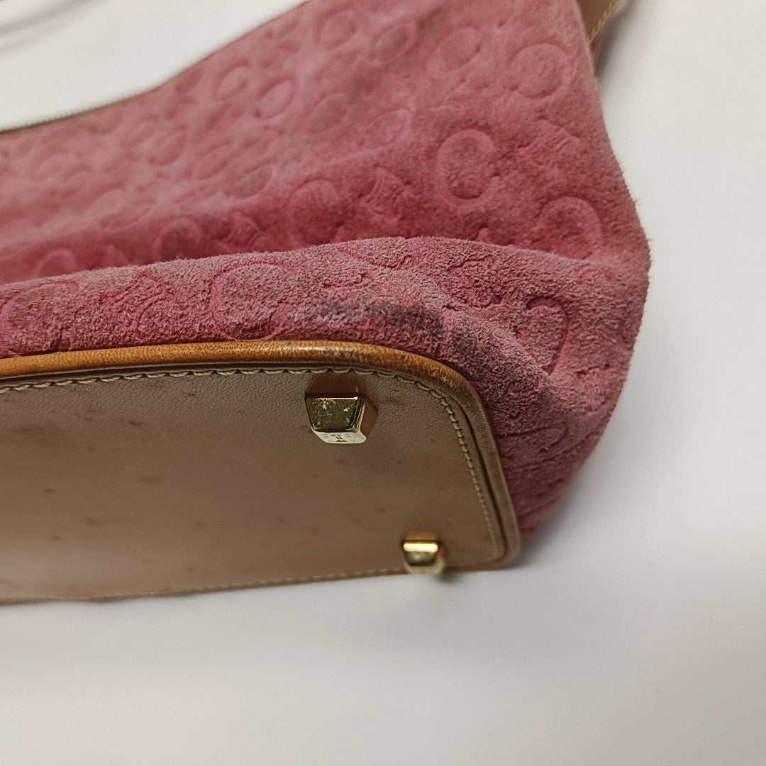 Suede Shoulder Bag Pink