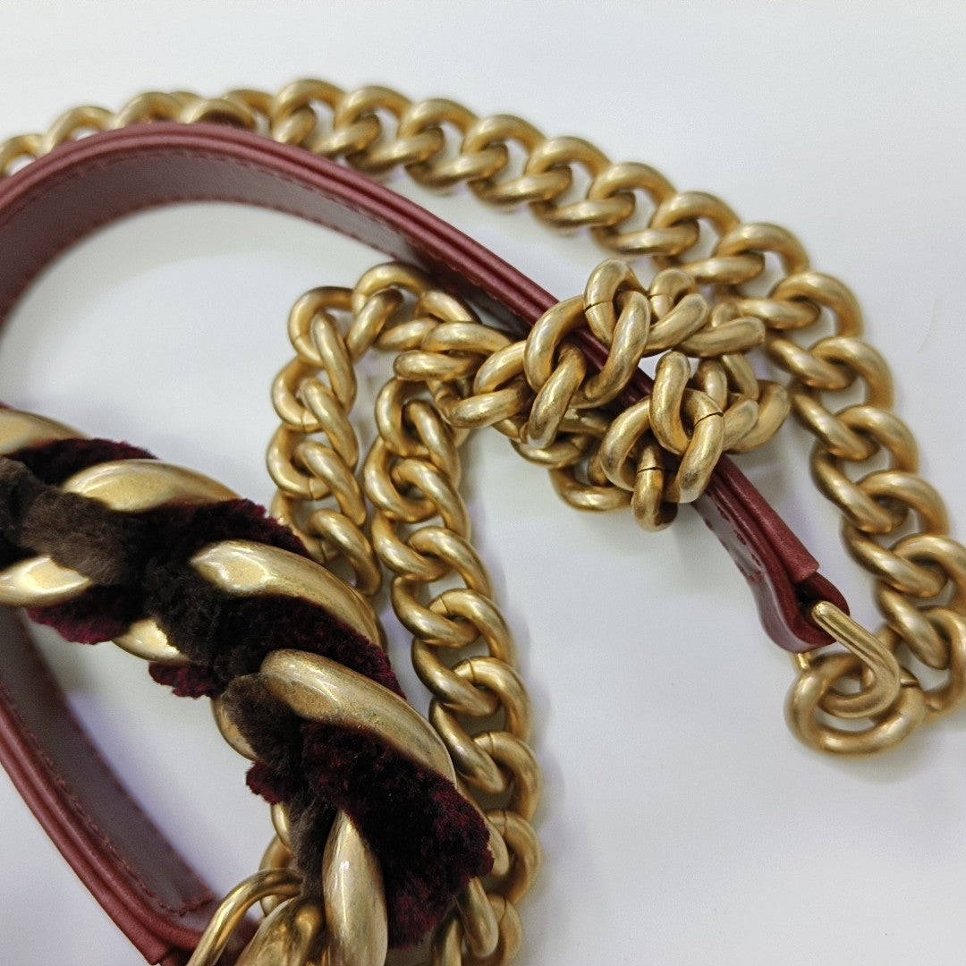 Quilted Calfskin Red