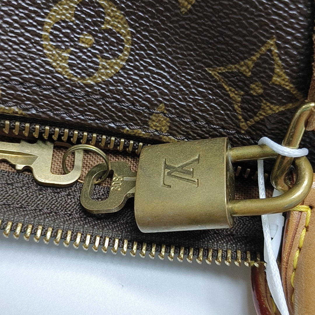 SPEEDY 30 Monogram Coated Canvas Brown