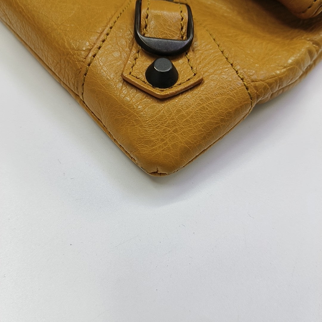 Classic City Small Lambskin Yellow