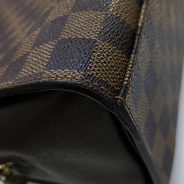 TRIANA Damier Ebene Coated Canvas Brown