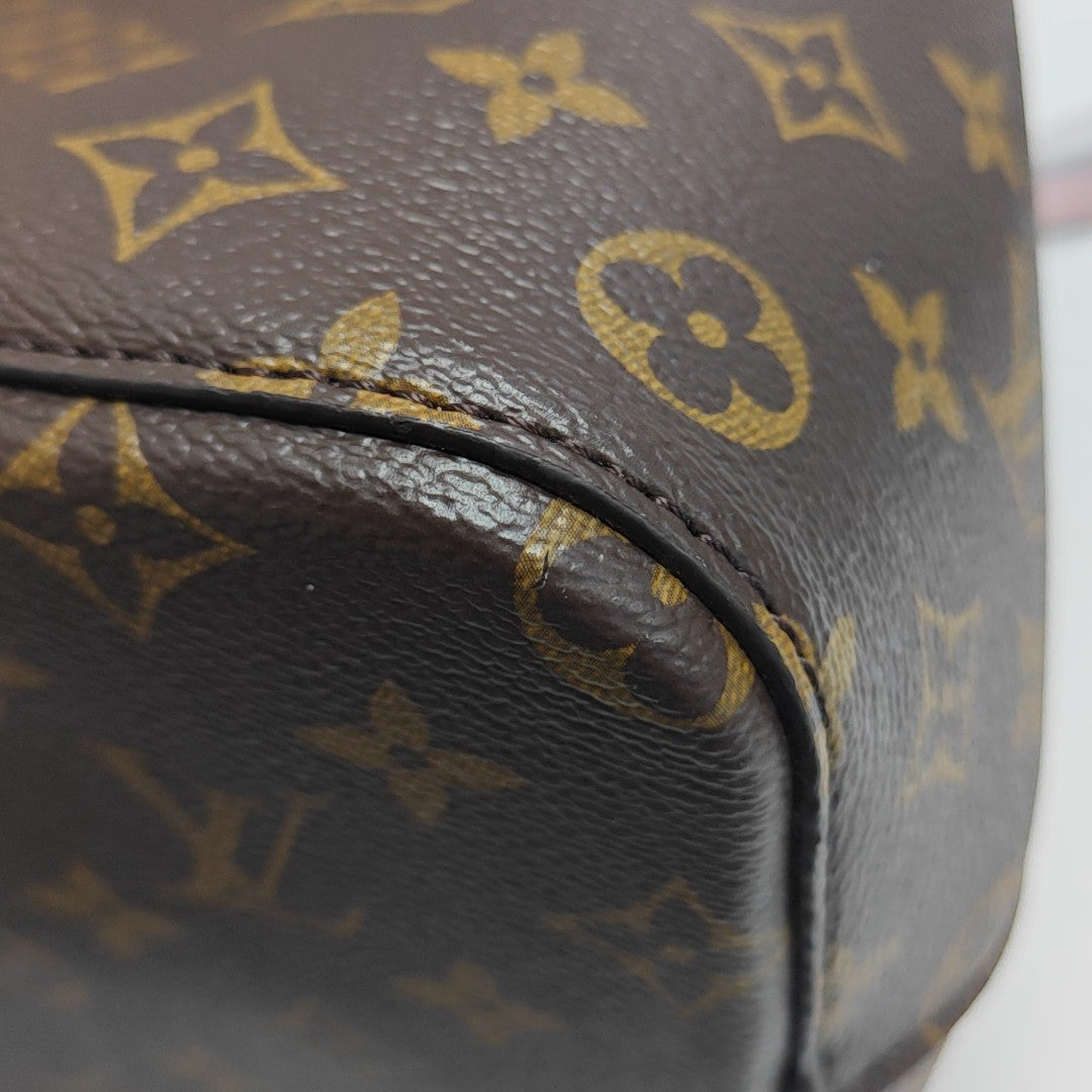 NÉONOÉ MM Monogram Coated Canvas Brown